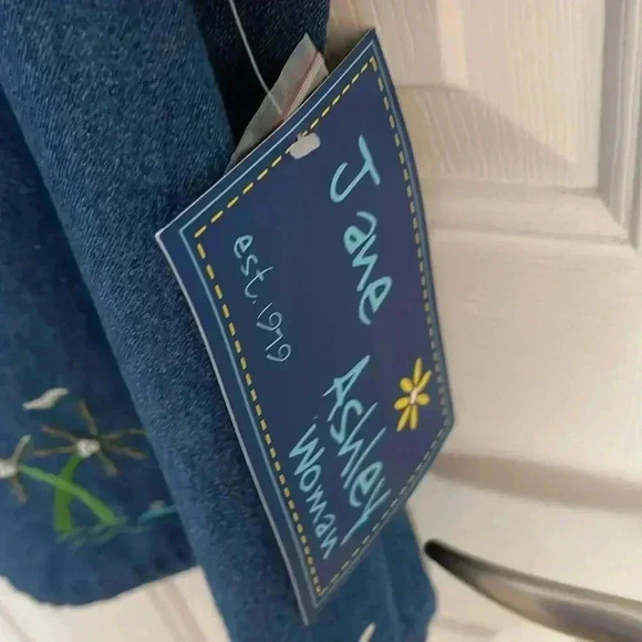 VTG NWT Jane Ashley Woman Sz 2X Denim Shirt 100%Cotton - Picture 2 of 5